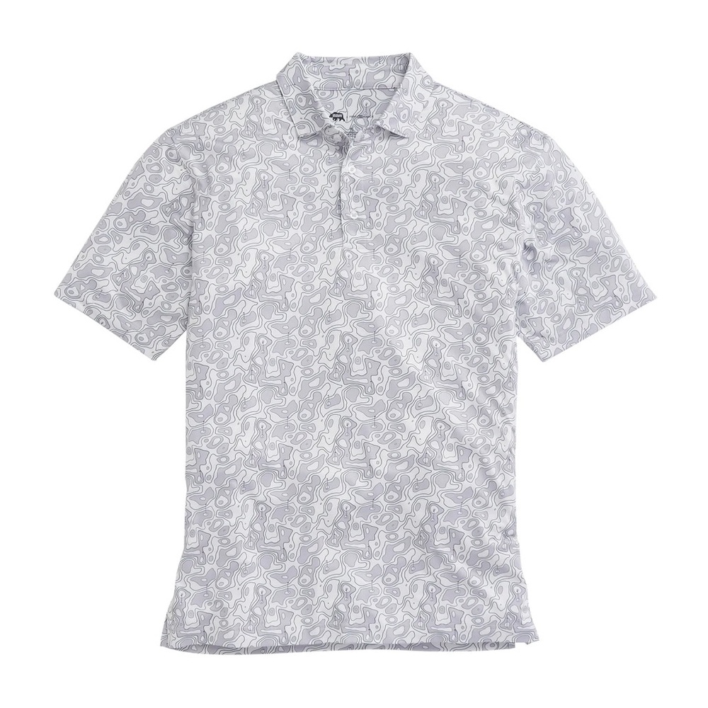 ***Sold***Gray Patterned Polo Shirt